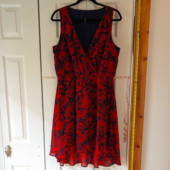 Flirty mini floral dress L - Picture 1 of 8